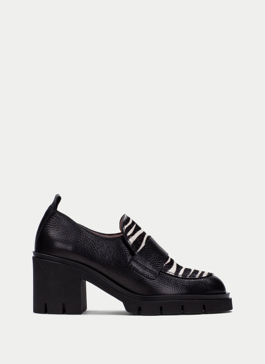 moccasin zurich black-zebra