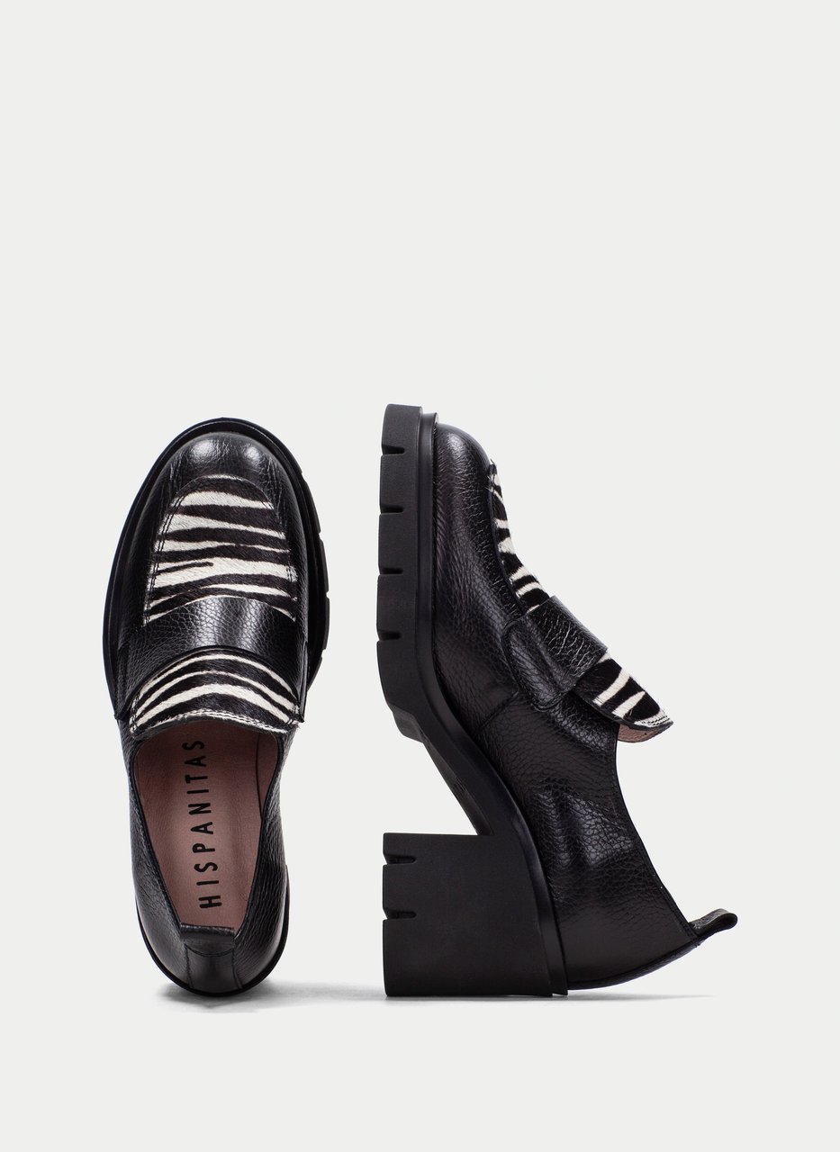moccasin zurich black-zebra